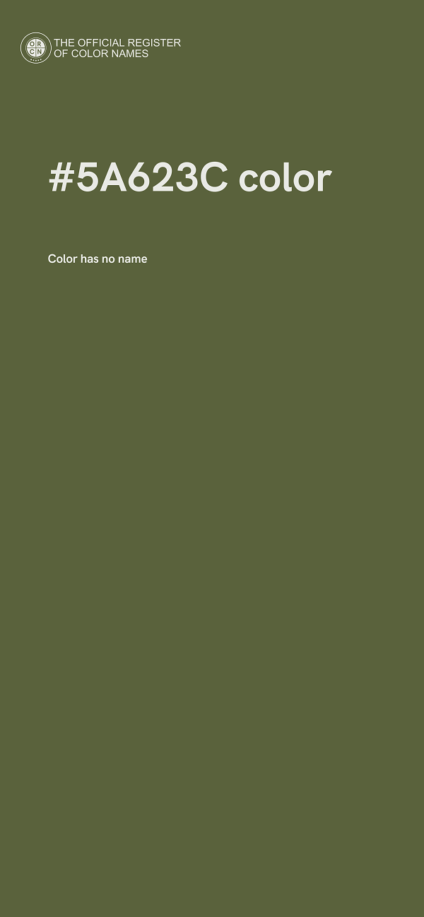 #5A623C color image
