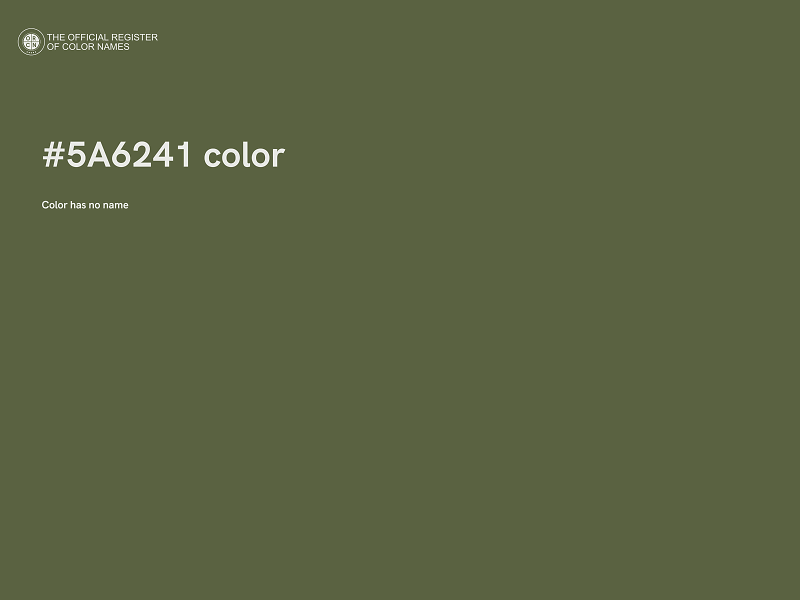 #5A6241 color image
