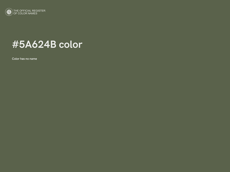 #5A624B color image