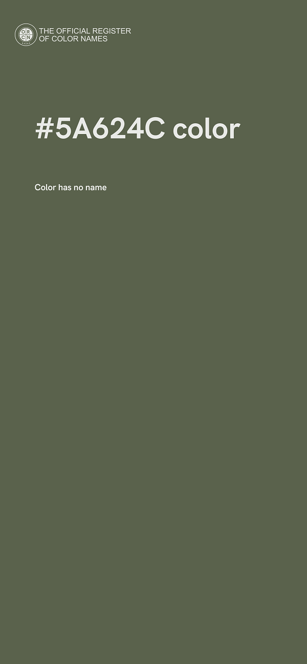 #5A624C color image