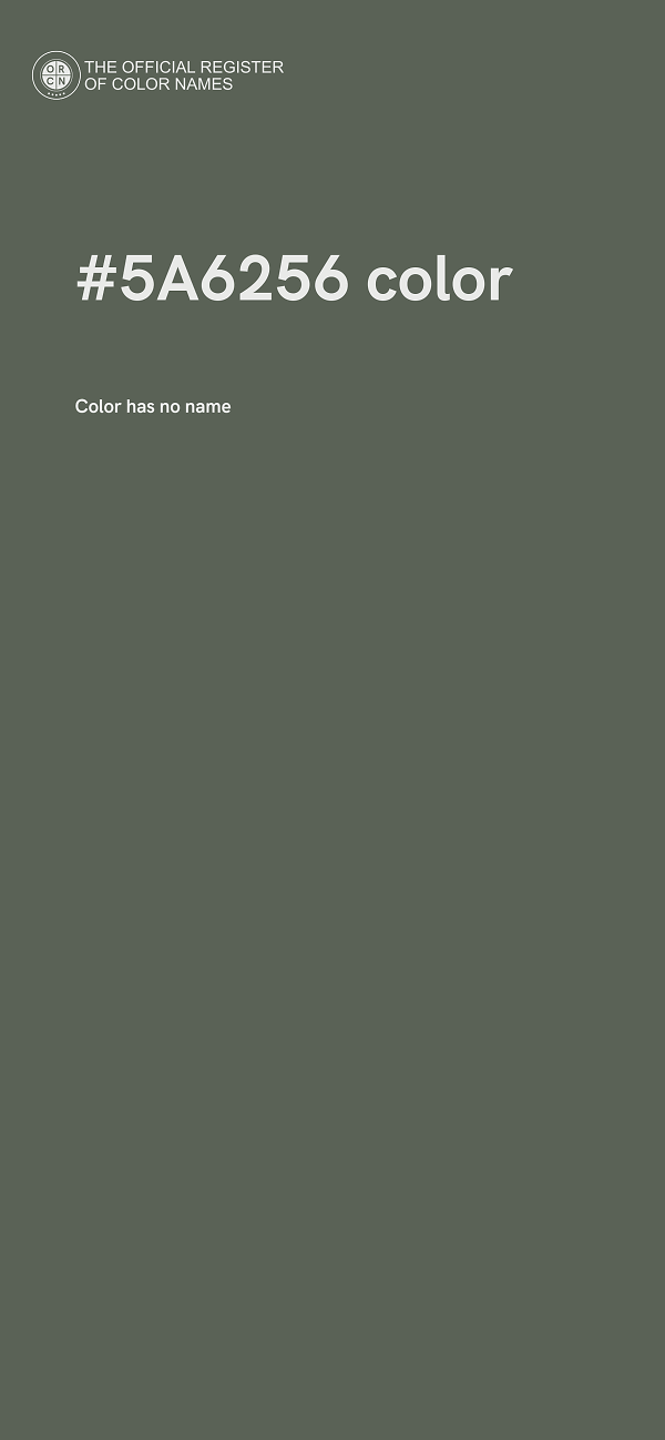 #5A6256 color image