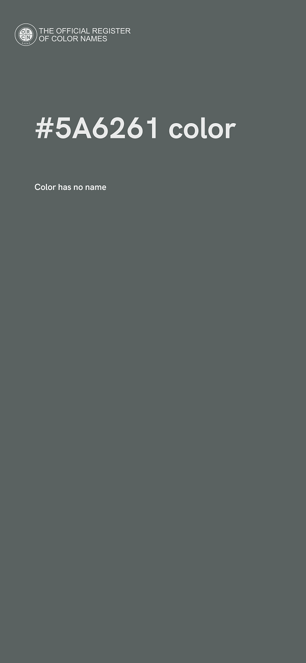 #5A6261 color image