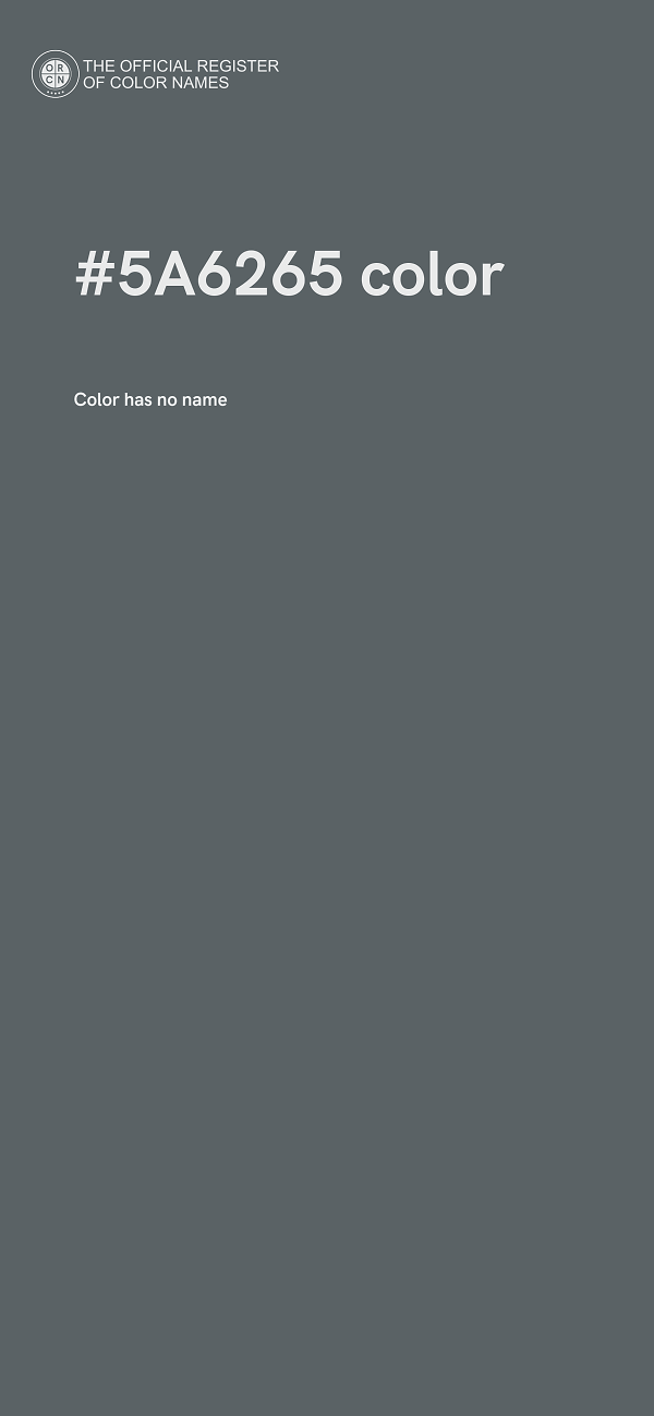 #5A6265 color image
