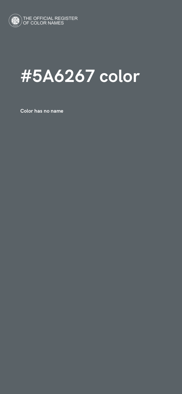 #5A6267 color image