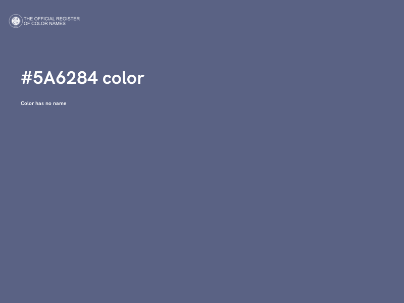 #5A6284 color image