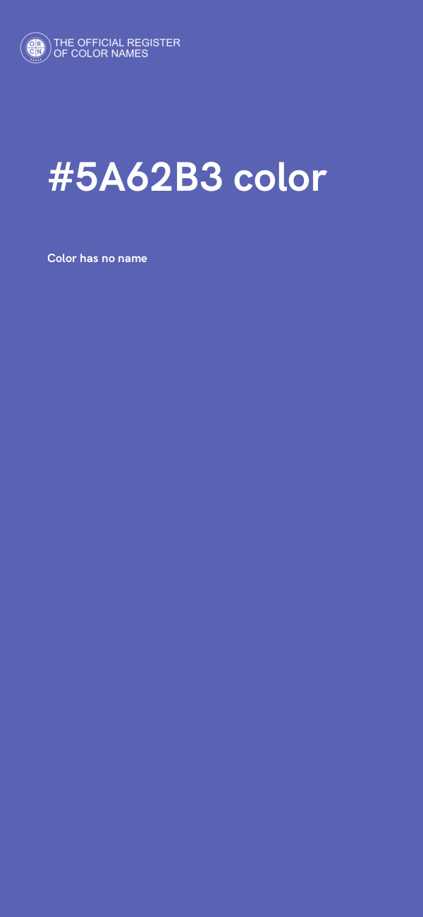 #5A62B3 color image