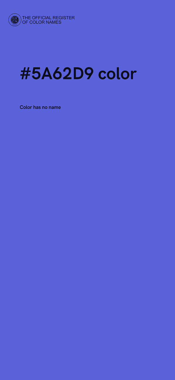 #5A62D9 color image