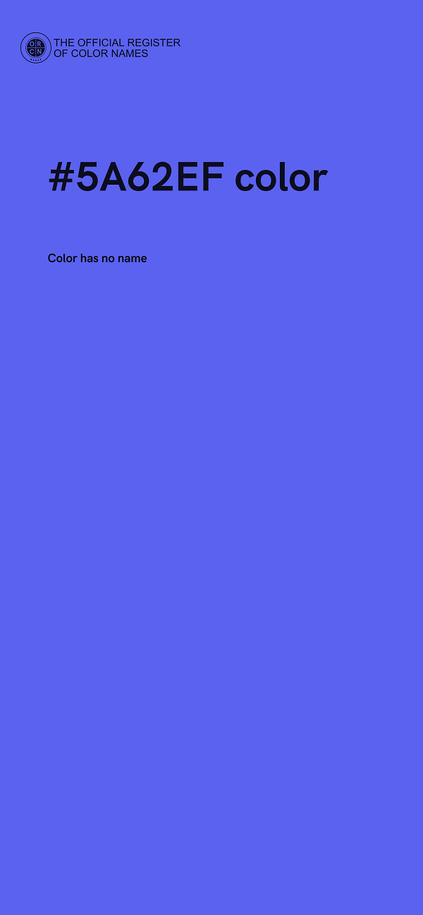 #5A62EF color image