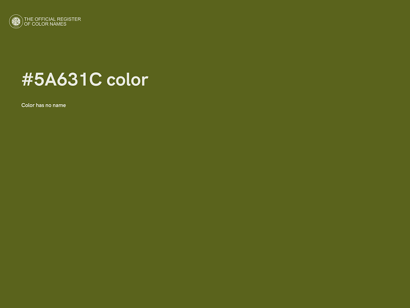 #5A631C color image