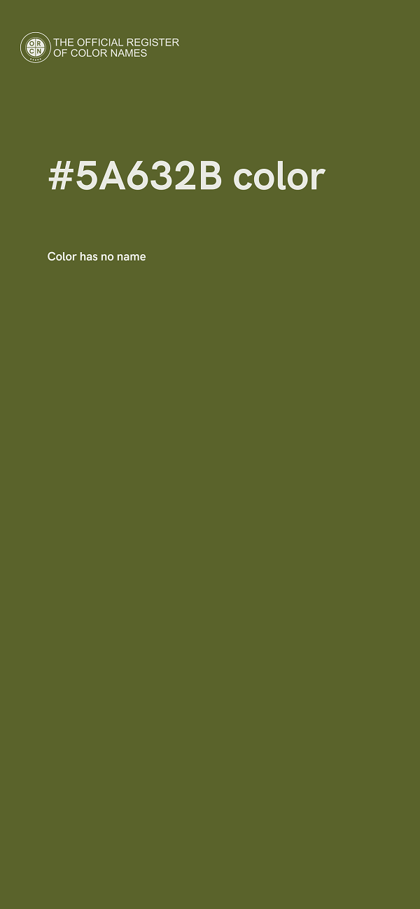 #5A632B color image