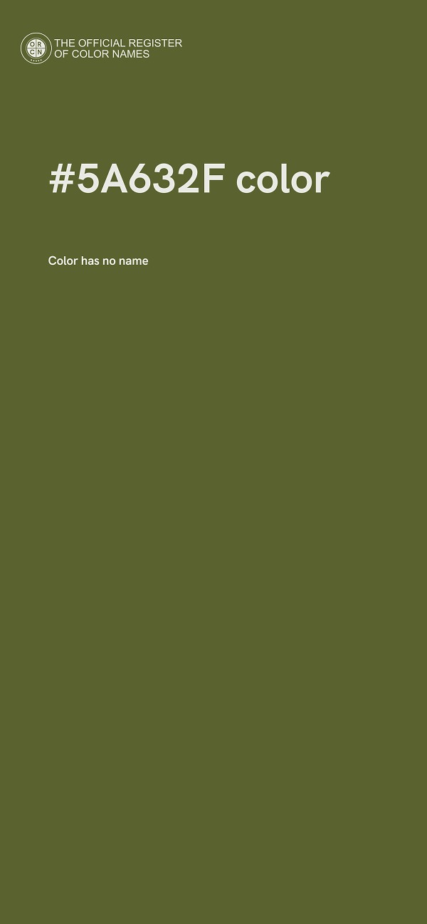 #5A632F color image