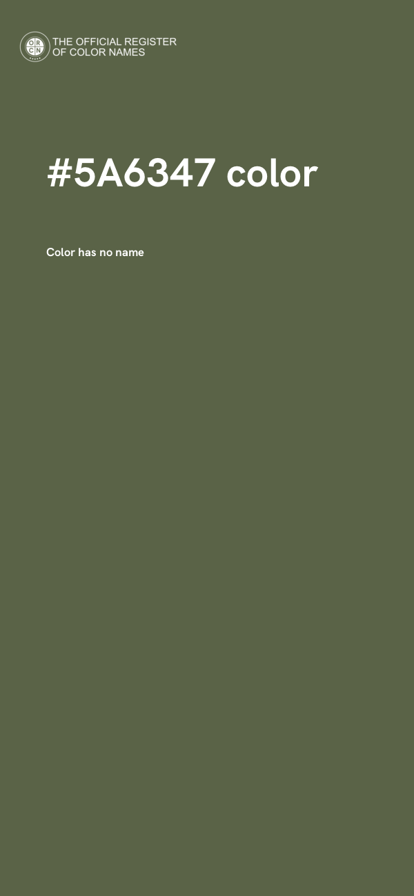 #5A6347 color image