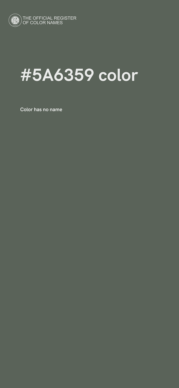 #5A6359 color image