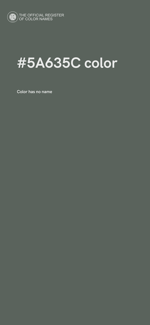 #5A635C color image