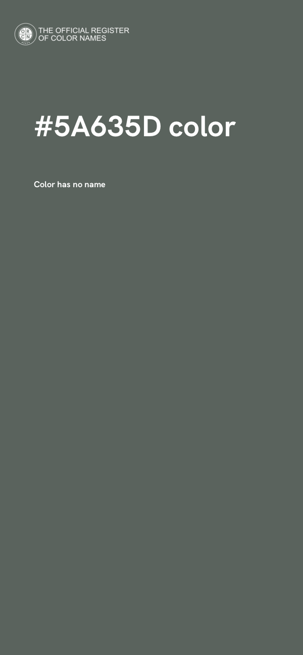 #5A635D color image
