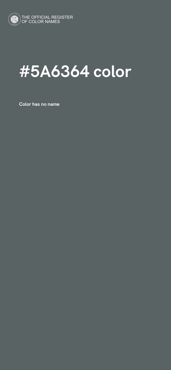 #5A6364 color image