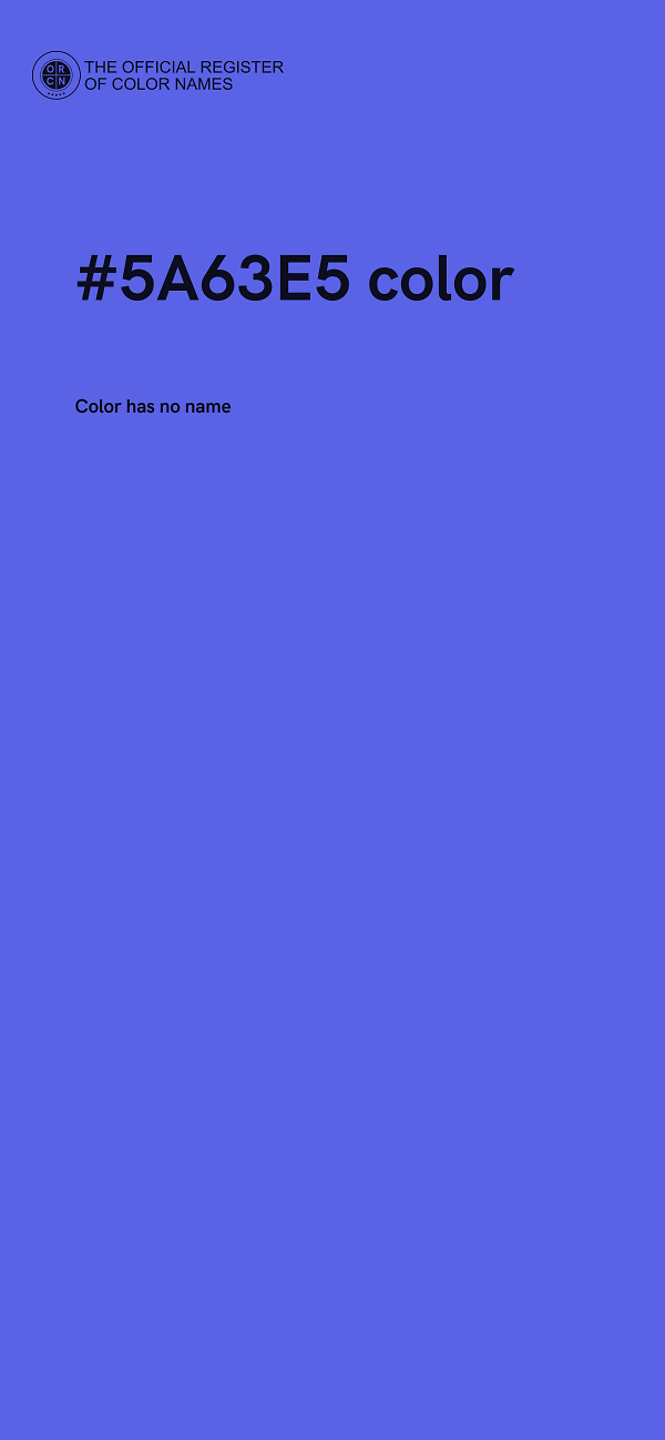 #5A63E5 color image