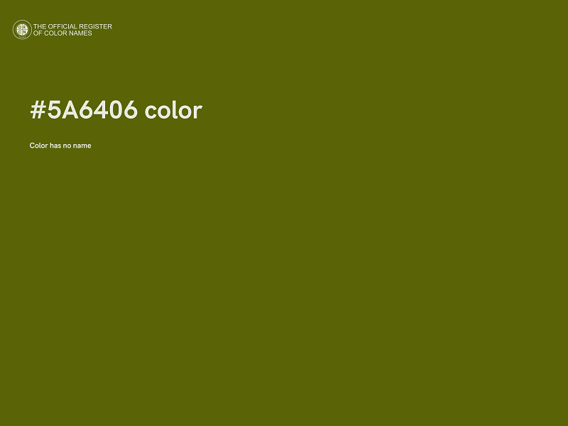 #5A6406 color image