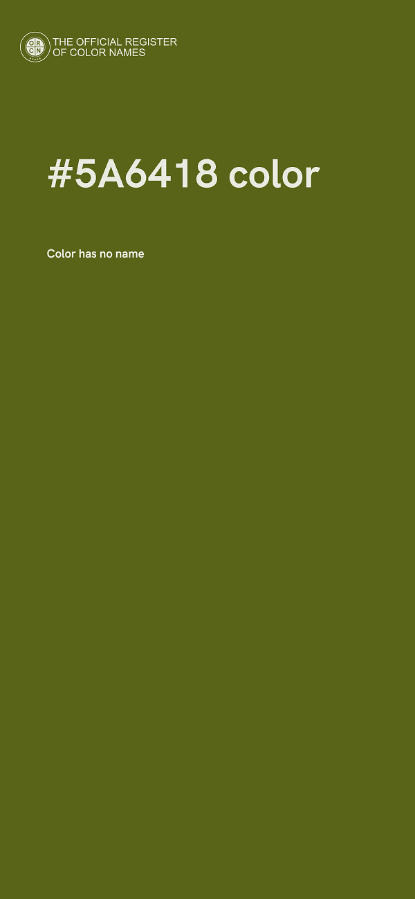 #5A6418 color image