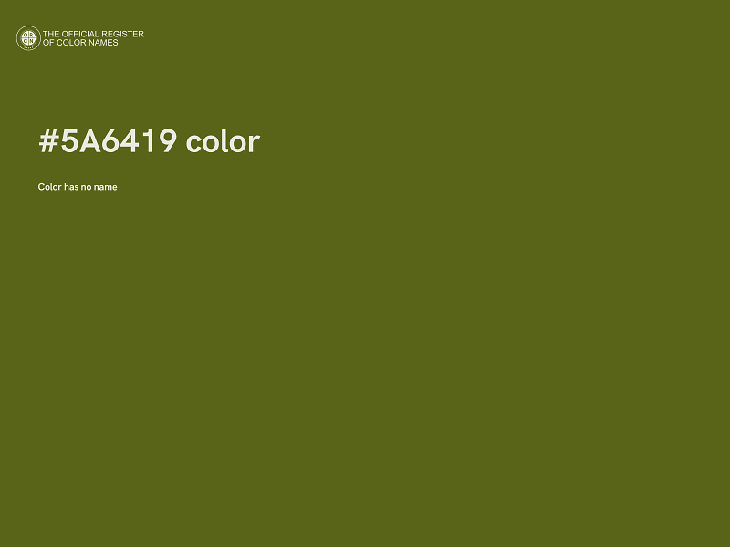 #5A6419 color image