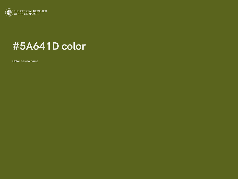 #5A641D color image