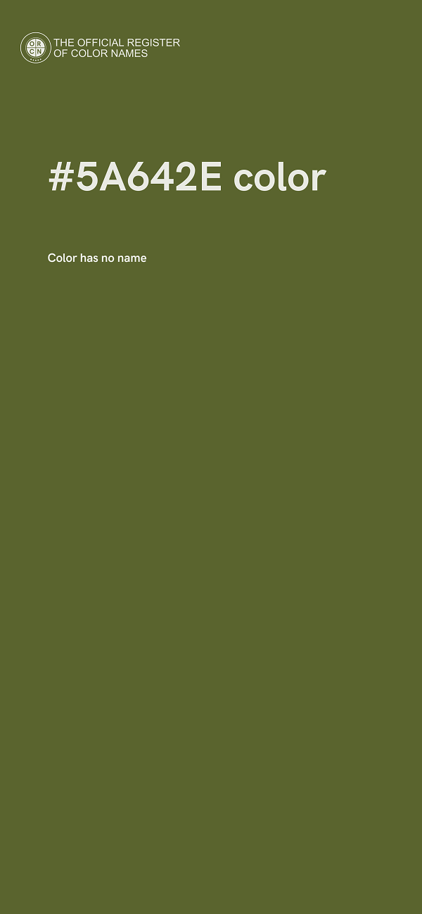 #5A642E color image