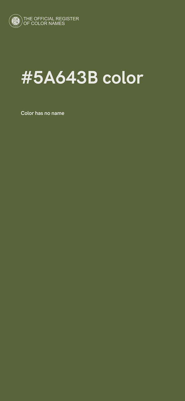 #5A643B color image