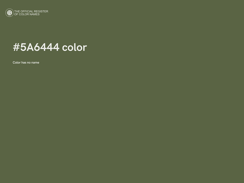 #5A6444 color image