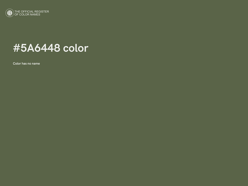 #5A6448 color image