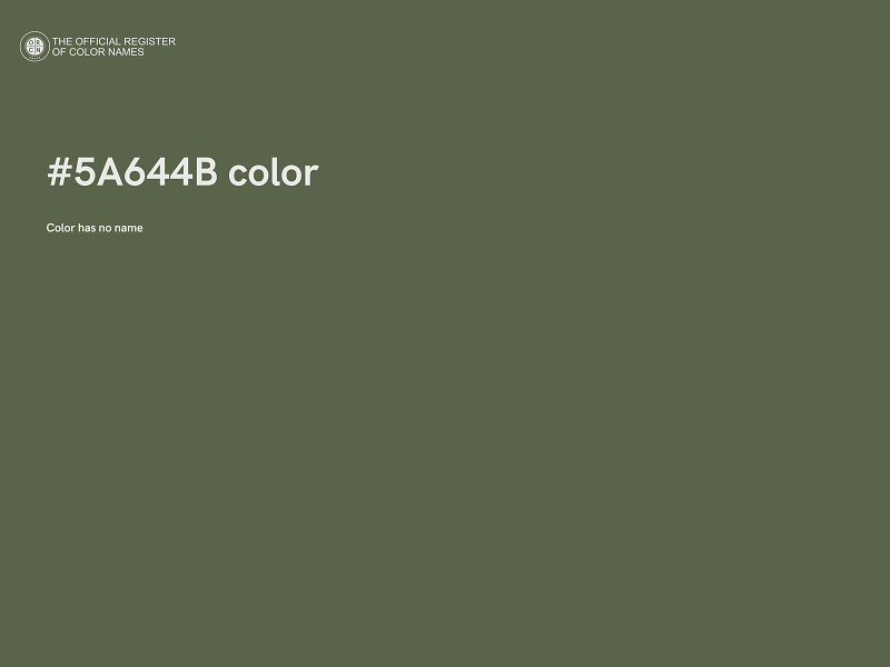 #5A644B color image