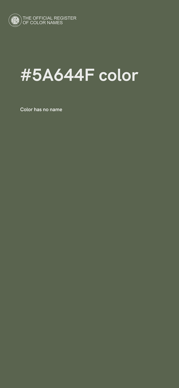 #5A644F color image