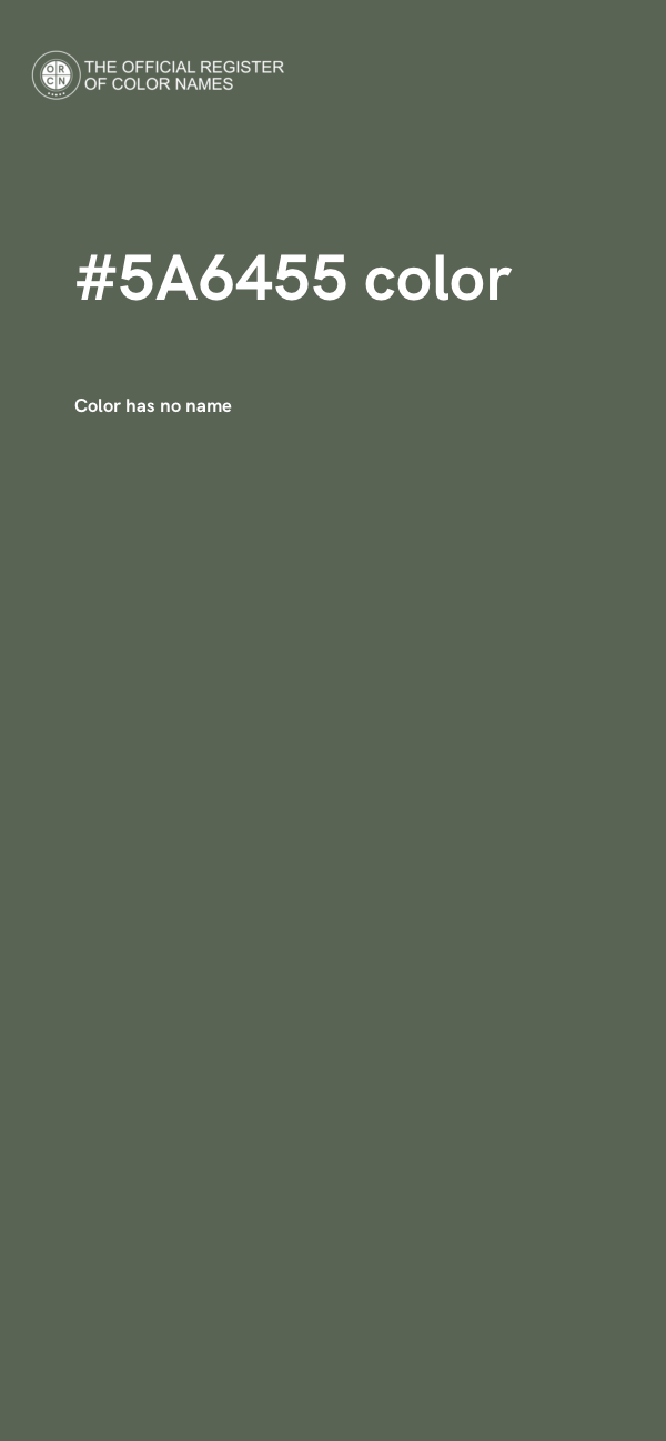 #5A6455 color image