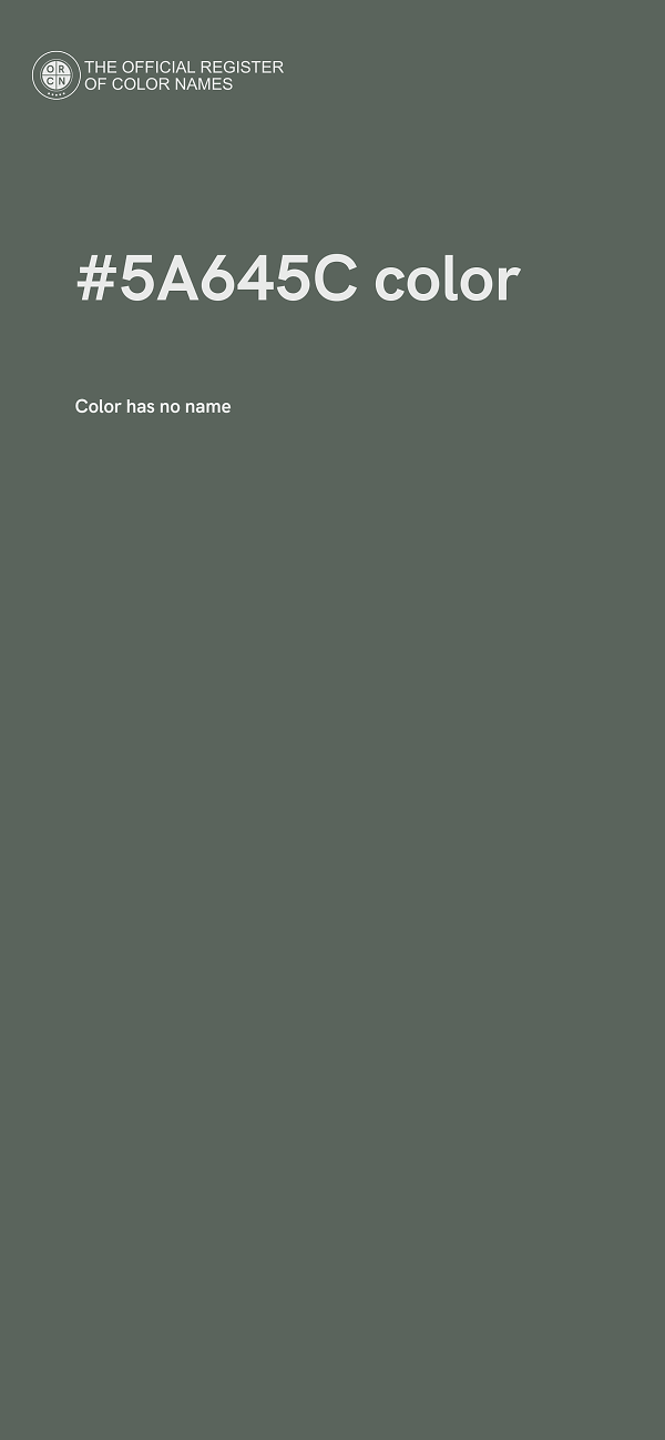 #5A645C color image