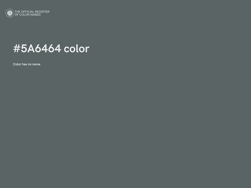 #5A6464 color image