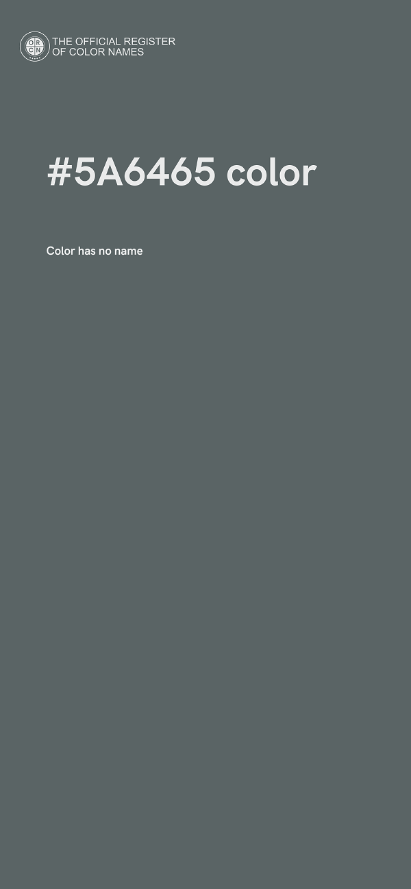 #5A6465 color image