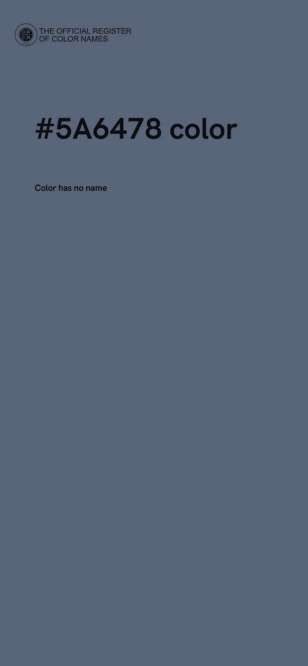#5A6478 color image