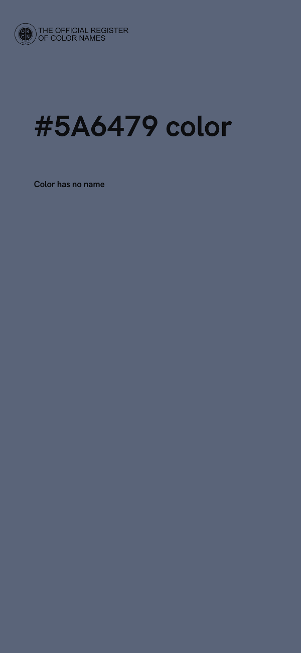 #5A6479 color image
