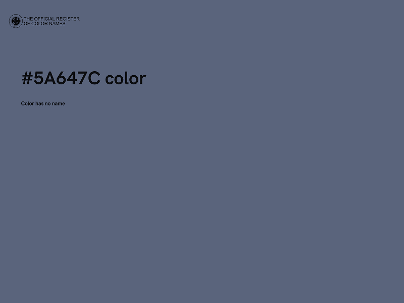 #5A647C color image