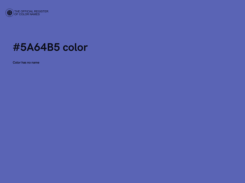 #5A64B5 color image