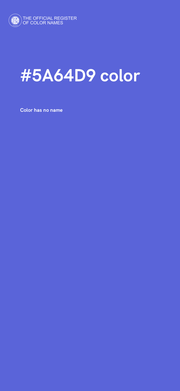 #5A64D9 color image