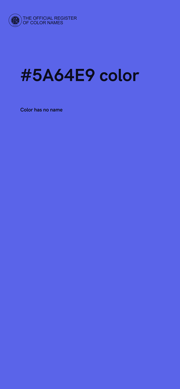 #5A64E9 color image