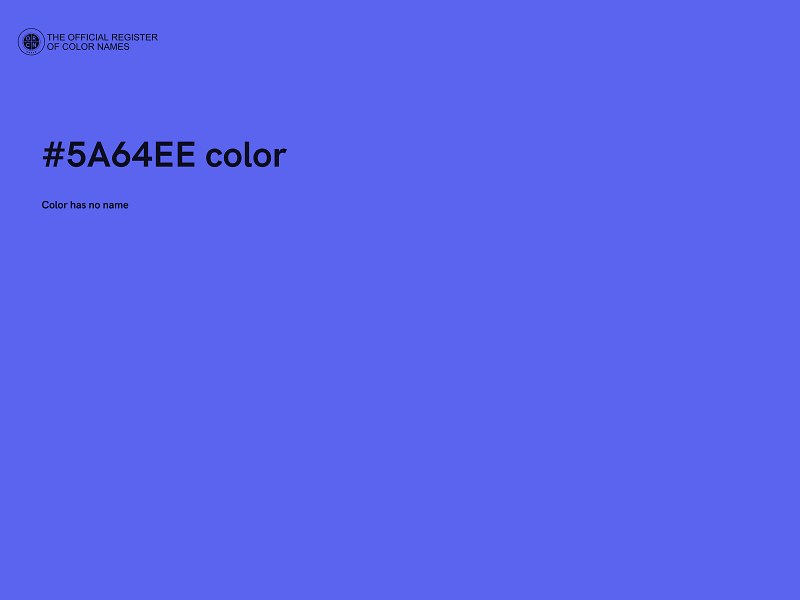 #5A64EE color image