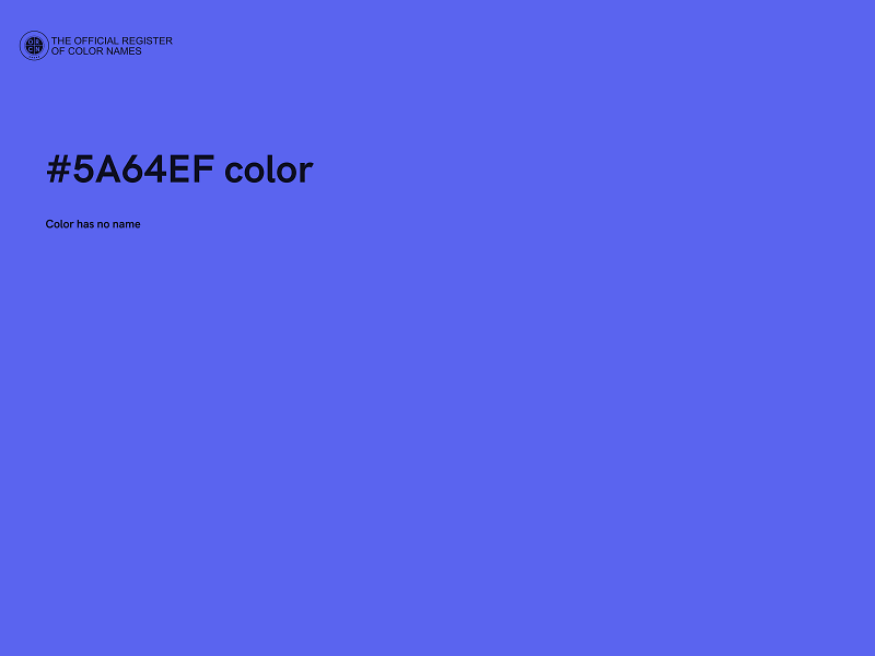 #5A64EF color image