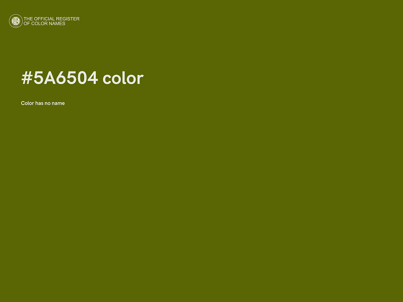 #5A6504 color image