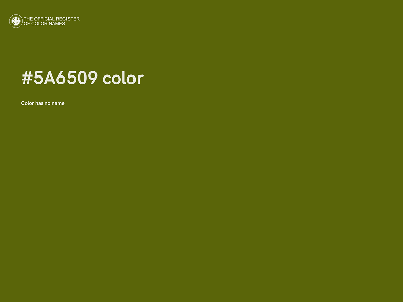 #5A6509 color image