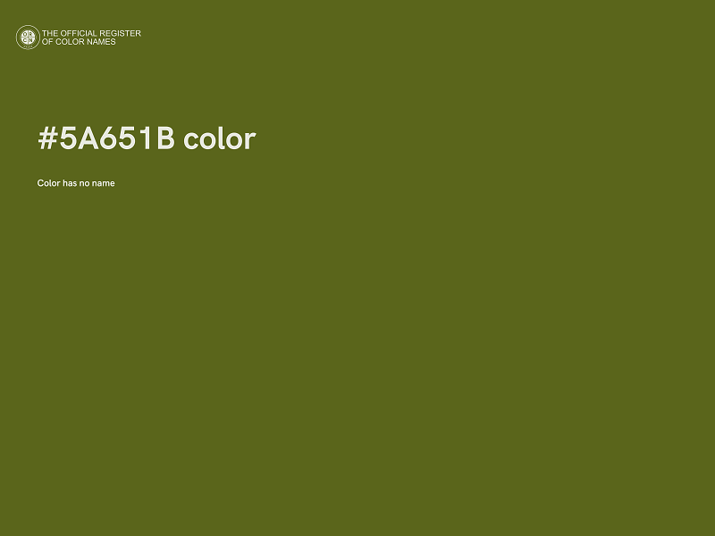 #5A651B color image