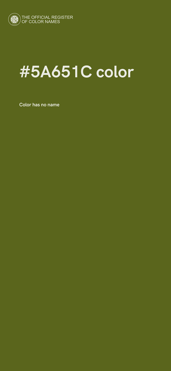 #5A651C color image