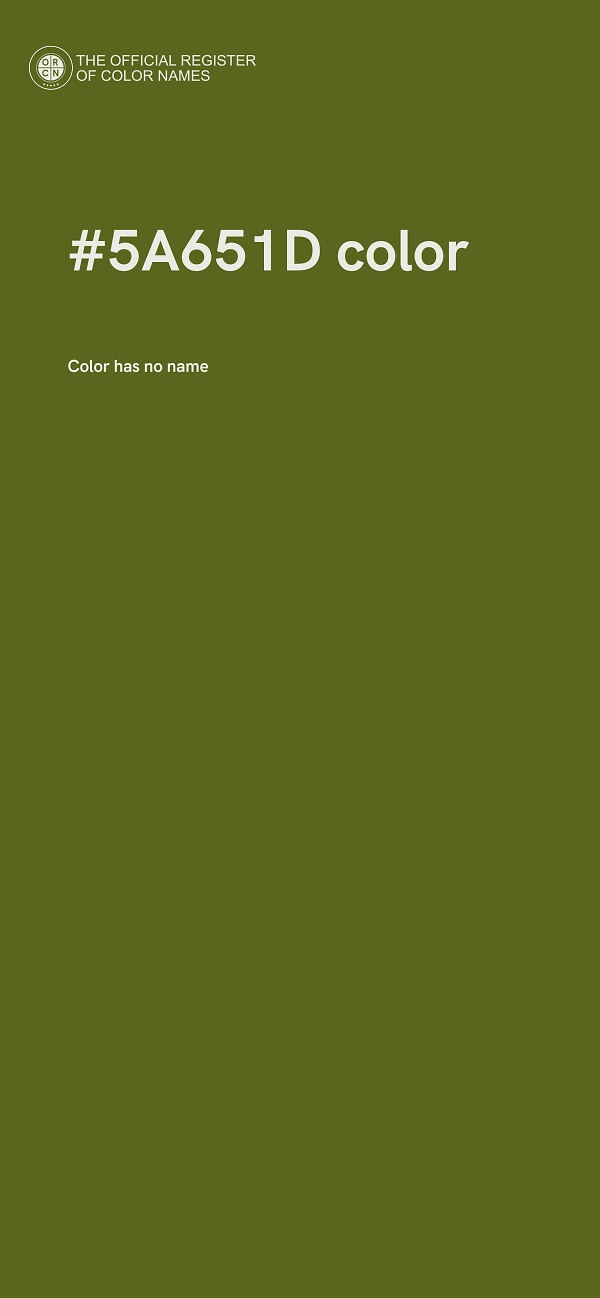 #5A651D color image