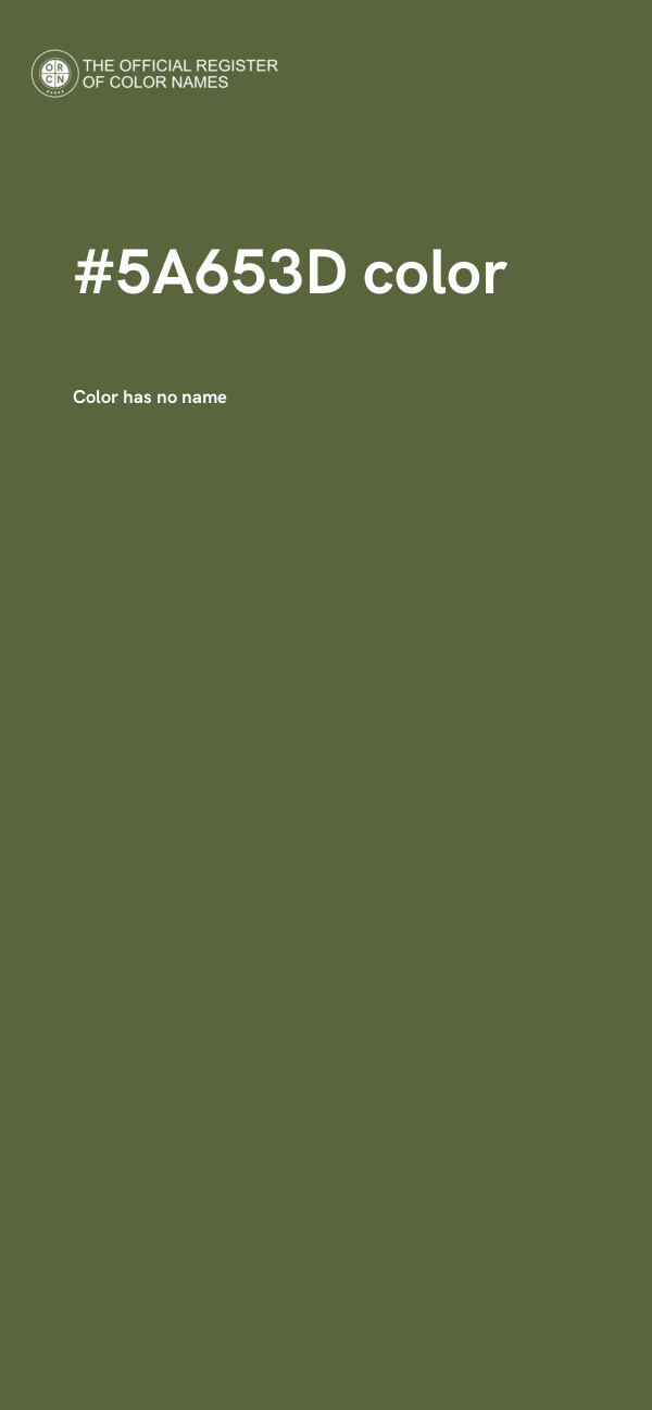 #5A653D color image