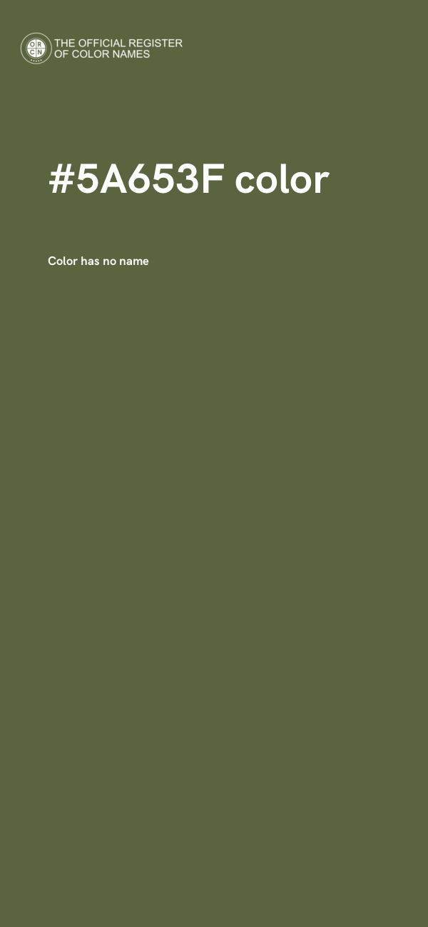 #5A653F color image